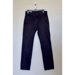 Y2K Mens Retro Levi’s Strauss pants Black Chino Jeans 29X 32
